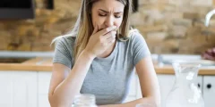 ظهور البلغم بعد الأكل