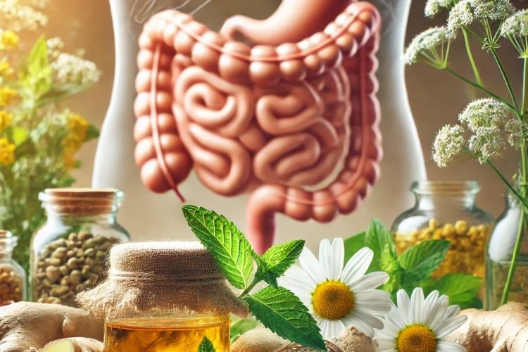 علاج اضطرابات الجهاز الهضمي بالأعشاب